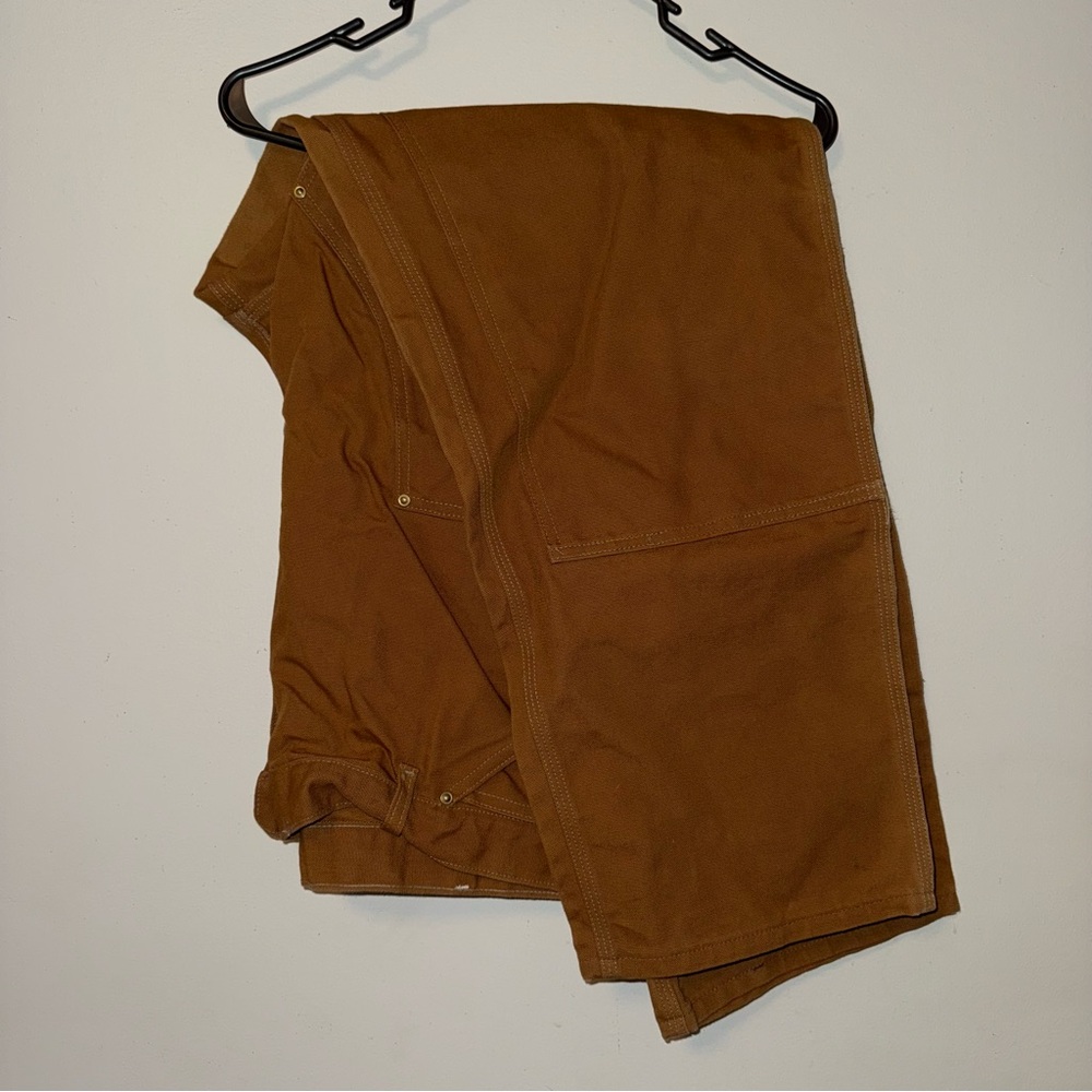 Carhartt Brown Duck Double Knee Work Pants Loose Fit 40x30 USA New Without Tags